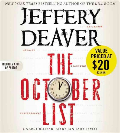 The October list (digital audio player) [sound recording] / Jeffery Deaver.