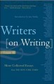 Writers on writing. Cover Image